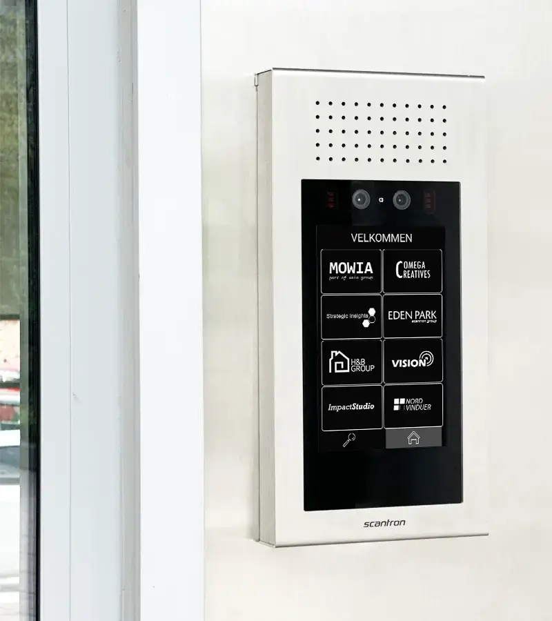 Adgangskontrol med SAGA IP dørtelefon til erhverv