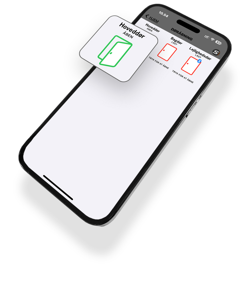 Doeraabning via mobil app 2 - Åben døren med din smartphone
