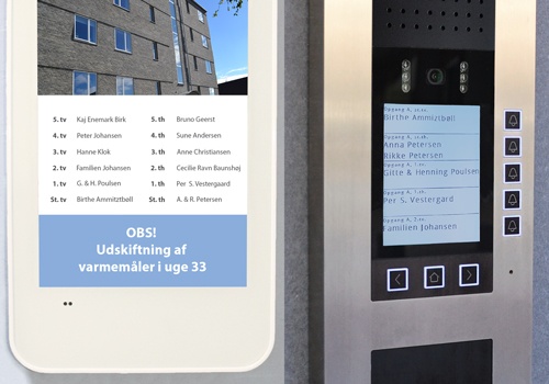 Infoskærm beboeroversigt