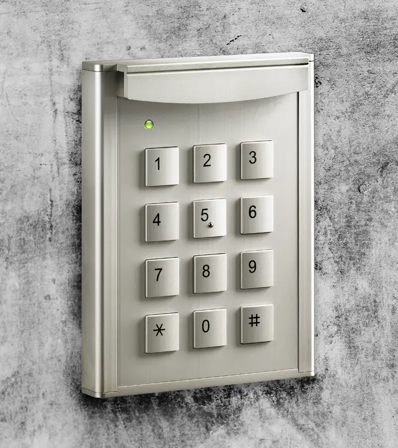 Kodelås i aluminium til enkeltstående døre