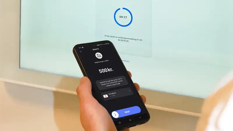 Betal leje af kollegiets fællesfaciliteter direkte i bookingsystemet med MobilePay
