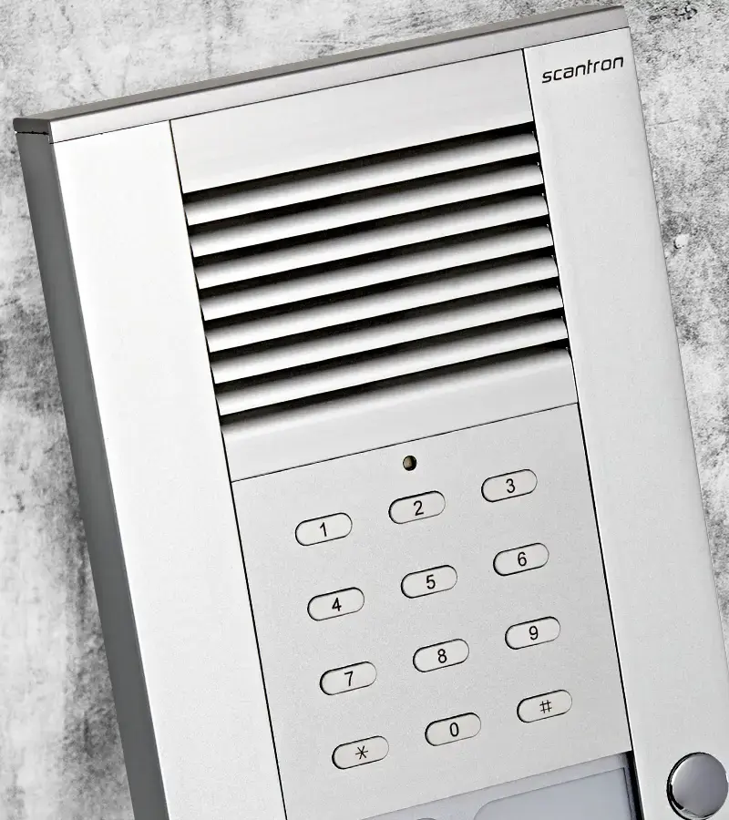 PES dørstation med integreret kodelås