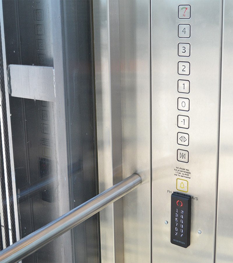 adgangskontrol i elevatoren - Adgangskontrolsystem