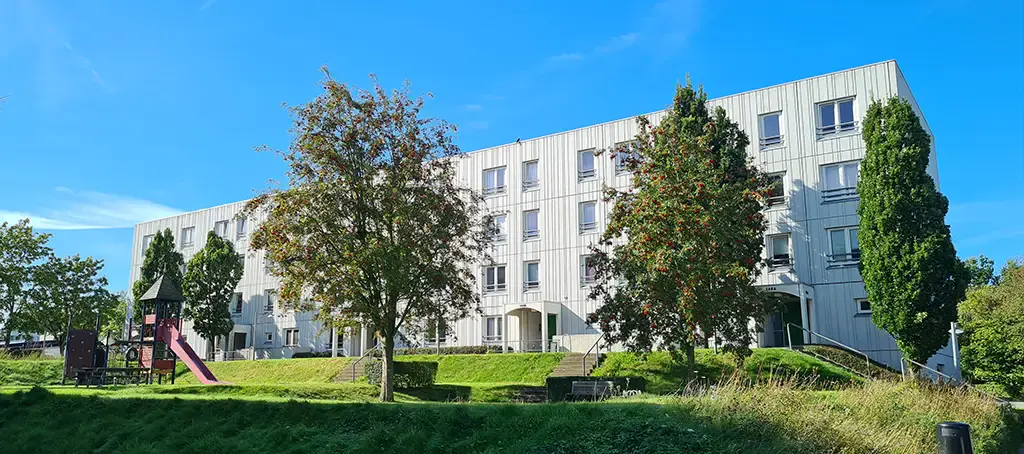 Grøfthøjparken i Viby har opdateret sin dørtelefoni til et digitalt system fra Scantron